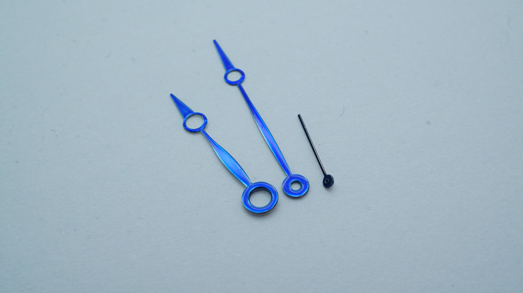 Swiss Made Breguet Hands for Pocket Watches - Blue Steel - Various Sizes-Welwyn Watch Parts