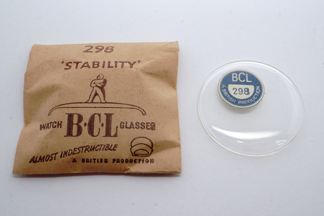 BCL Stability Low Dome Acrylic Glasses - NOS - Various Sizes-Welwyn Watch Parts