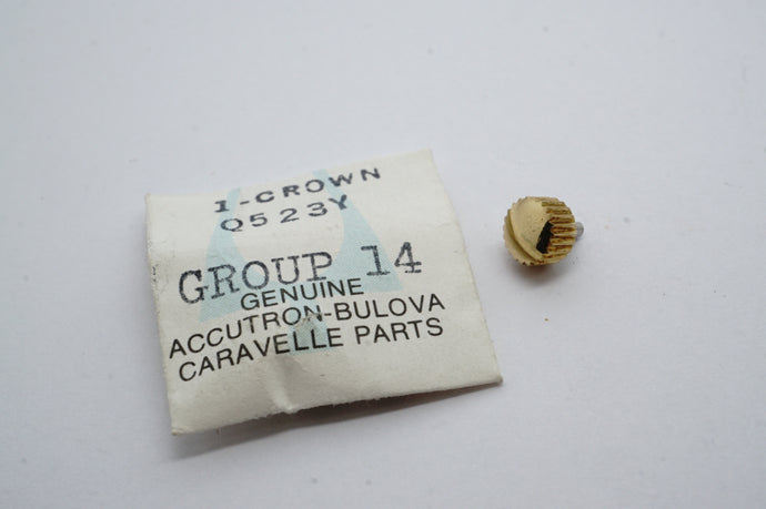 Bulova NOS GP Waterproof Screwdown Crown - Unsigned - 5.5mm x 3.8mm x Tap 9-Welwyn Watch Parts