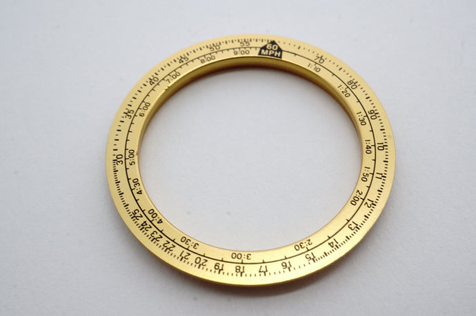 Seiko Inner Chapter Ring - Flightmaster - Gold Plated - Model 7T34-6A00 - Rare-Welwyn Watch Parts