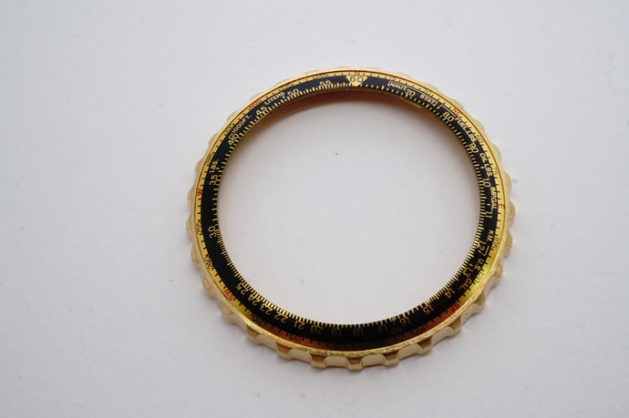 Seiko Rotating Bezel - Flightmaster - Gold Plated - Model 7T34-6A00 - Rare-Welwyn Watch Parts