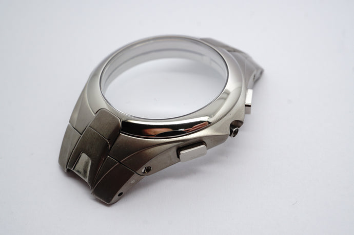 Tissot Complete Case - Model T775 Chronograph - Titanium - Sapphire Glass-Welwyn Watch Parts