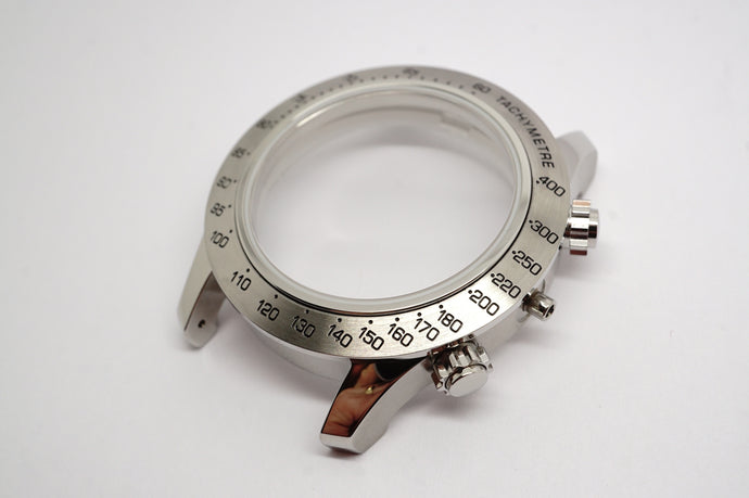 Tissot Complete Case - Model QKP-BC Chronograph - Steel - Sapphire Glass-Welwyn Watch Parts