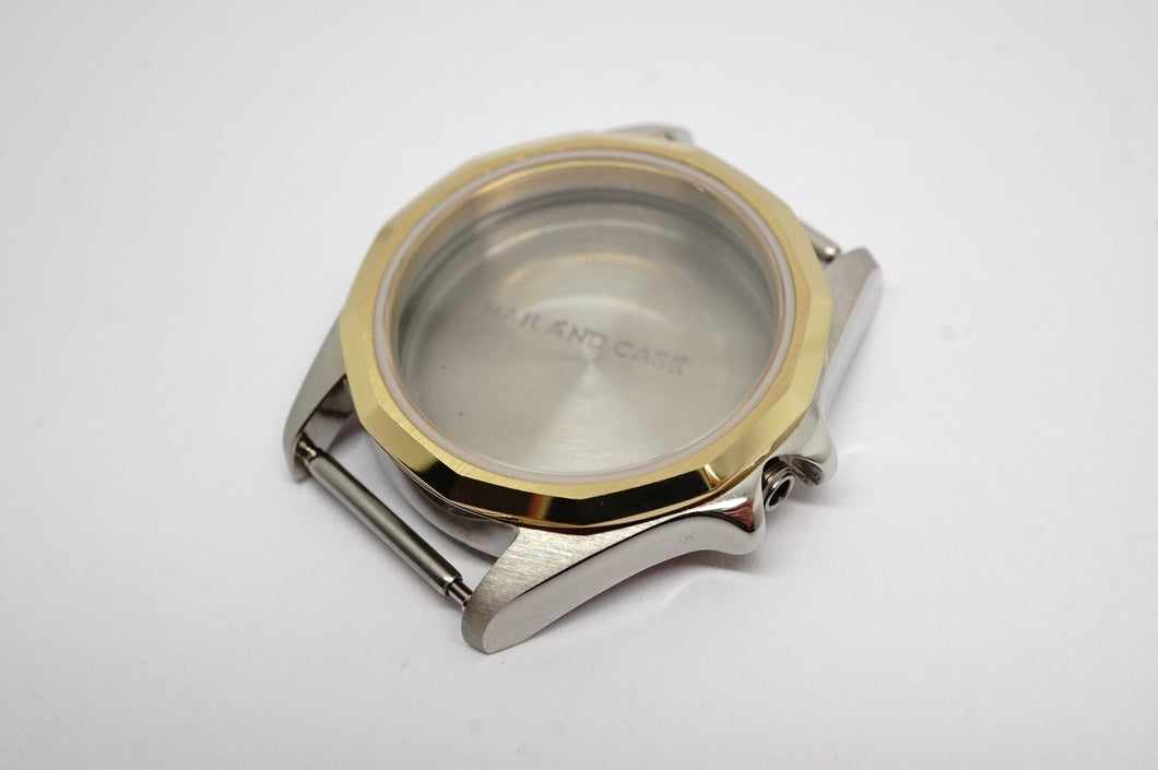 Tissot Complete Case - Model P342/442-1 PR100 - Steel & PVD - Sapphire Glass-Welwyn Watch Parts