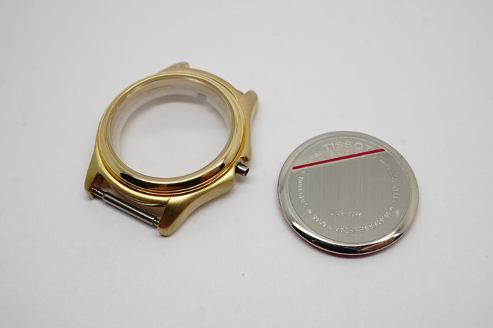 Tissot Complete Case - Model J126/226K - Gold PVD - Sapphire Glass-Welwyn Watch Parts