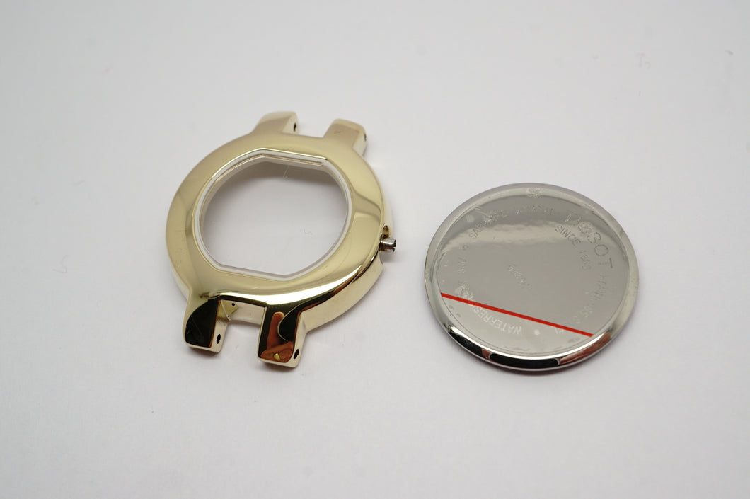 Tissot Complete Case - Model G330K - Gold PVD - Sapphire Glass-Welwyn Watch Parts