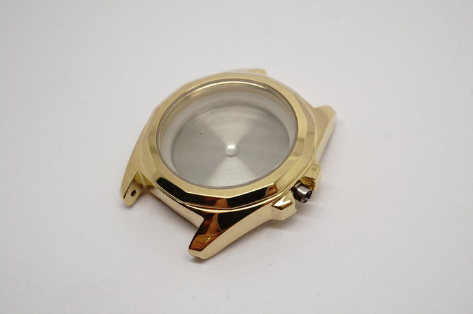 Tissot Complete Case - Model T008010A - Gold PVD - Sapphire Glass-Welwyn Watch Parts