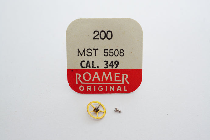 MST/Roamer - Cal 349 - Centre Wheel & Canon Pinion - Part# 200-Welwyn Watch Parts