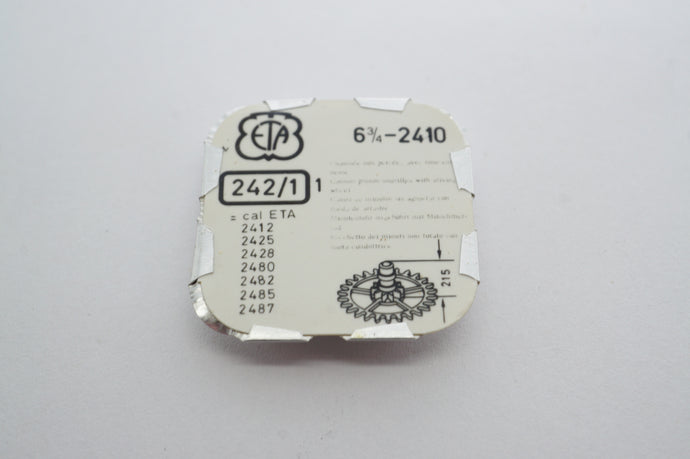 ETA - Calibre 2410 - Canon Pinion With Drive Wheel H215 - Part # 242/1-Welwyn Watch Parts