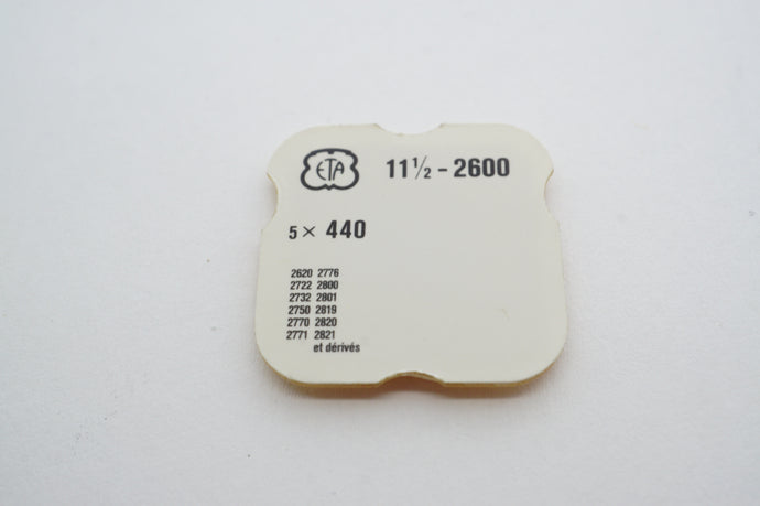 ETA - Cal 2600 - Return Bar Springs 5pk - Part # 440-Welwyn Watch Parts