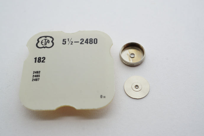 ETA - Cal 2480 - Barrel & Cover - Part # 182-Welwyn Watch Parts