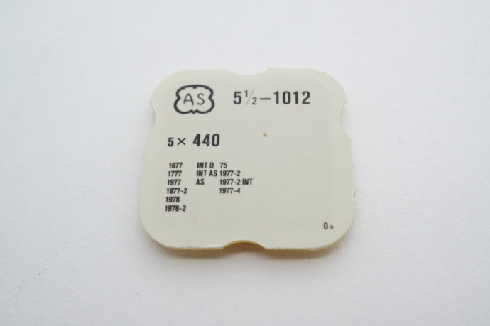 AS - Calibre 1012 - Return Bar Spring 5 pk - Part # 440-Welwyn Watch Parts