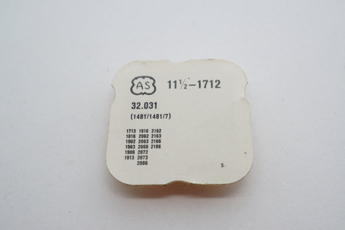 AS - Calibre 1712 - Automatic Reduction Wheel - Part # 1481/1481/7-Welwyn Watch Parts