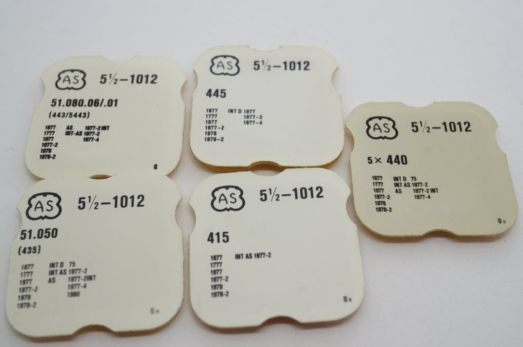AS - Calibre 1012 - Various Parts - New-Welwyn Watch Parts