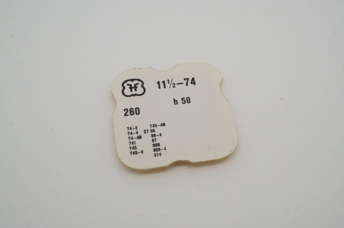 FHF - Calibre 74 - Minute Wheel - Part # 260-Welwyn Watch Parts