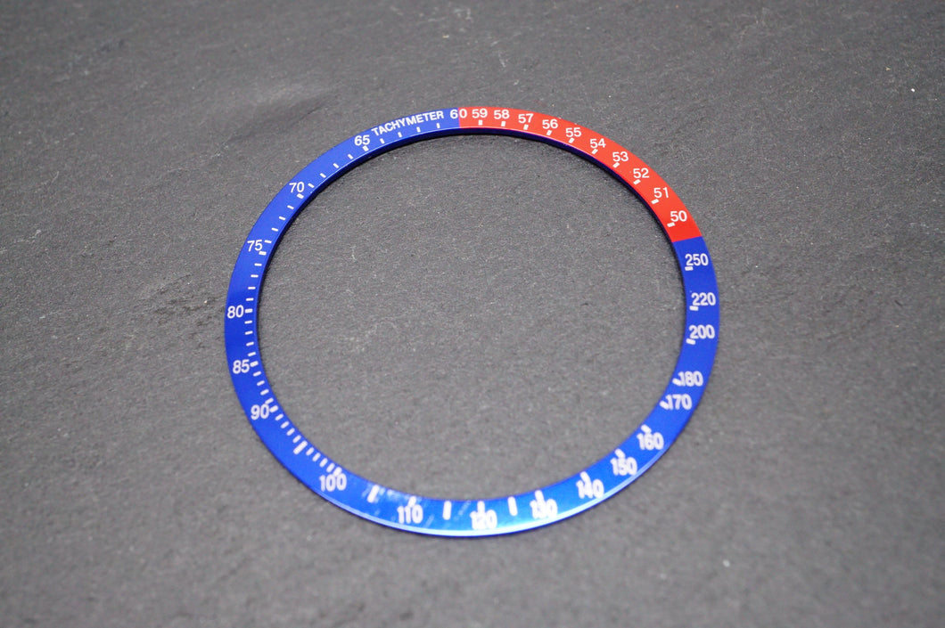 Seiko Chronograph Bezel Insert - 6139 - Blue & Red-Welwyn Watch Parts