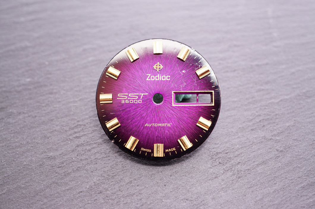 Zodiac Dial - SST 36,000 Automatic Purple - 27.4mm-Welwyn Watch Parts