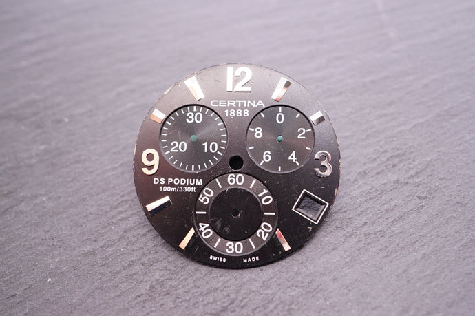 Certina - DS Podium Chrono - Black - 31mm-Welwyn Watch Parts