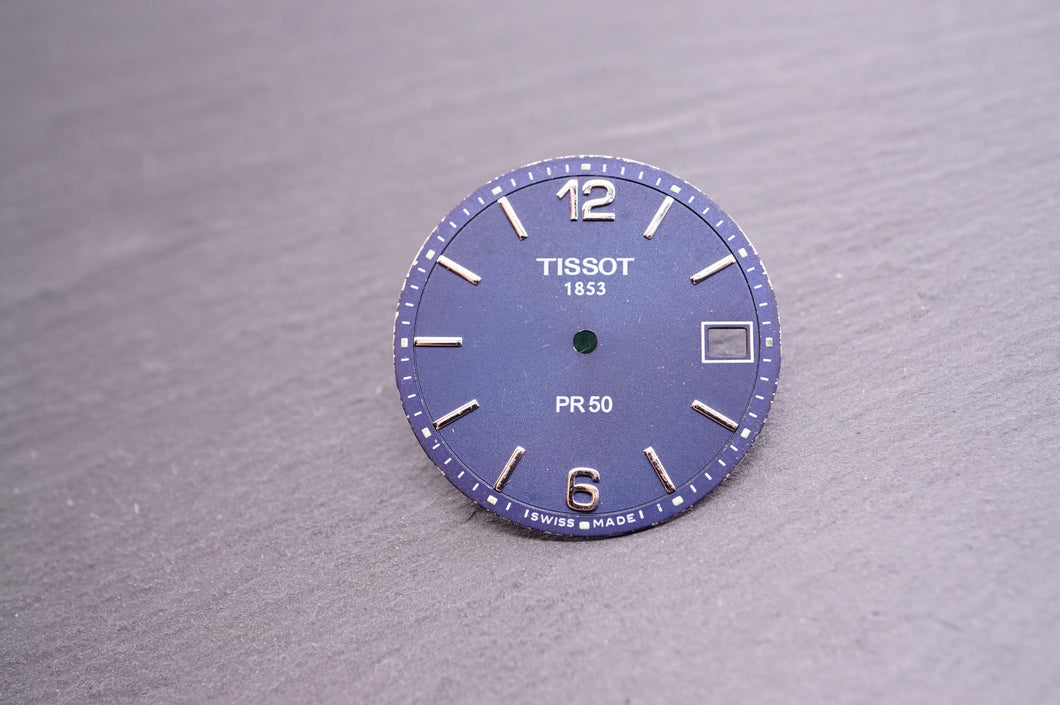 Tissot - Dial - PR50 Blue - Used 28mm-Welwyn Watch Parts