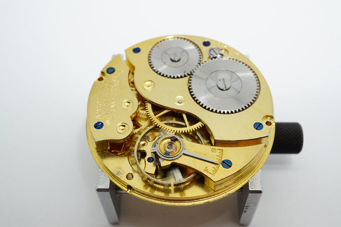 Waltham Traveller Pocket Watch Movement - Running-Welwyn Watch Parts