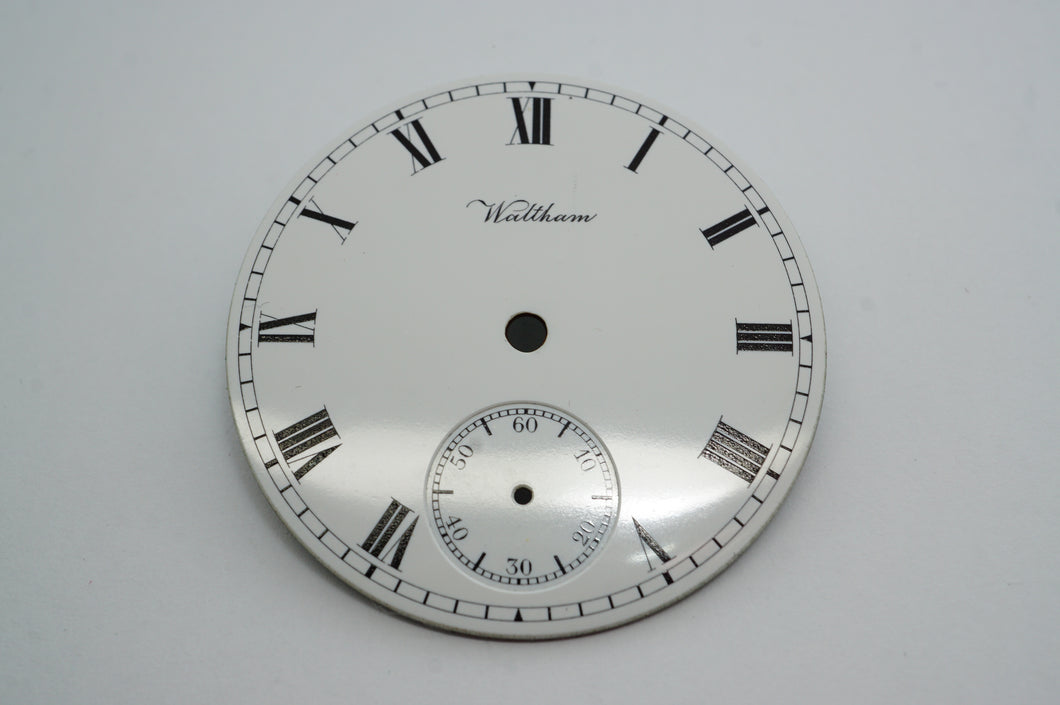 Waltham Traveller Enamel Dial - Mint Condition-Welwyn Watch Parts