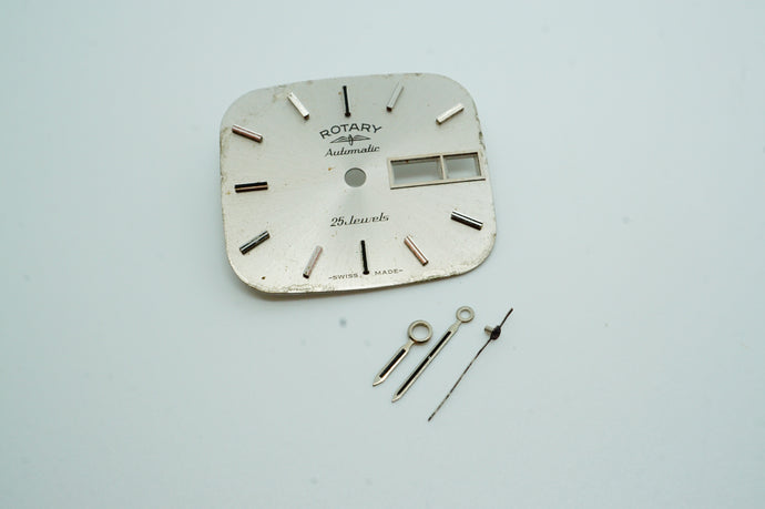 Rotary Automatic TV Dial - Silver - Cal ETA 2836-Welwyn Watch Parts