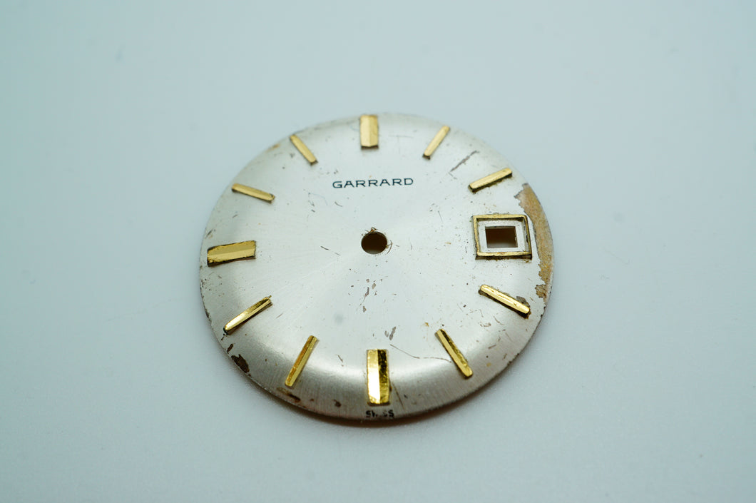 Garrard Date Dial - 28.4mm - Poor-Welwyn Watch Parts