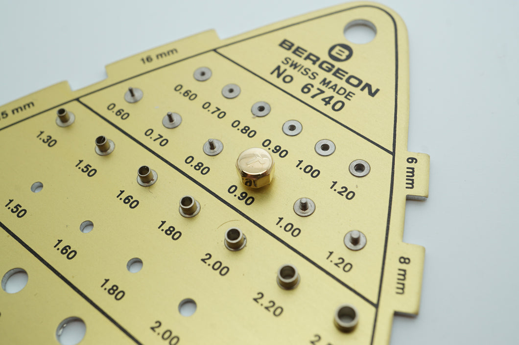 Tissot Gold PVD Crown - L950 - 4.20mm - New-Welwyn Watch Parts