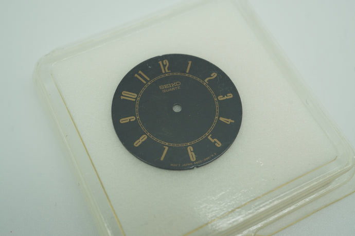 Seiko Ladies Quartz Dial - Model # 4N00-0960 - Black w Gold Arabic Numeral-Welwyn Watch Parts