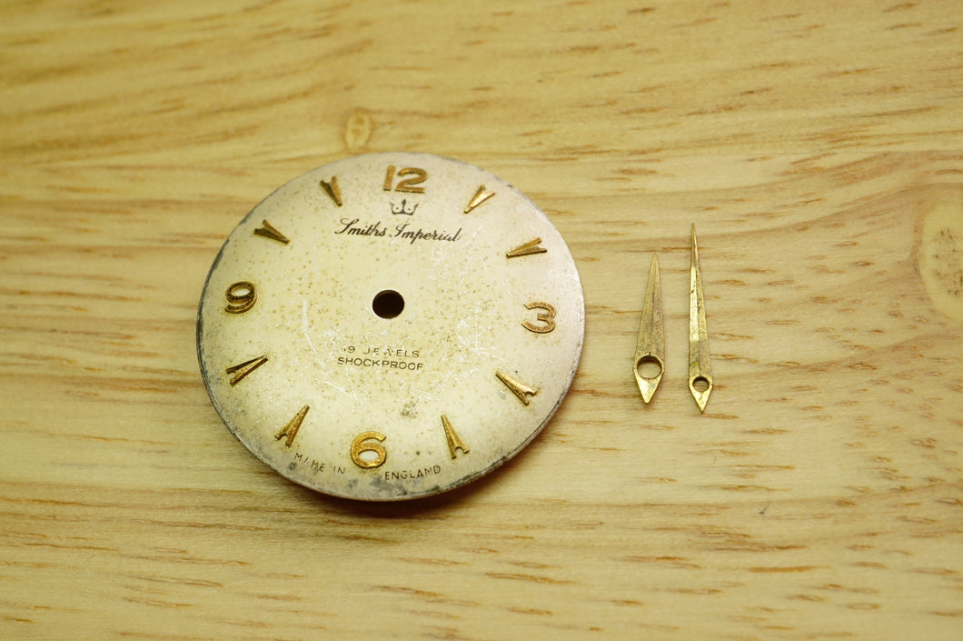 Smiths Imperial Dial - Hour & Minute Hand - Used-Welwyn Watch Parts