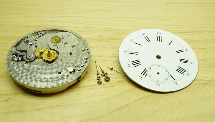 High Quality Pocket Watch Movement + Dial - Early FHF ?-Welwyn Watch Parts