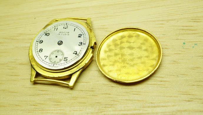 Gold Tone Watch Movement - Spares & Repairs - Watchmakers Lot-Welwyn Watch Parts