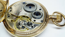 Prima Revue Pocket Watch - ALD Dennison Gold Plated Moon Casing-Welwyn Watch Parts