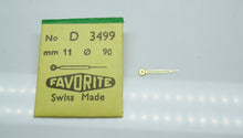 Favorite Swiss Watch Hands - NOS - Ref 3499 ( 11x0.90 ) - Syringe Lume Fil-Welwyn Watch Parts