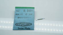 Favorite Swiss Watch Hands - NOS - Ref 3501 ( 11x1.00 )- Syringe Lume Fil-Welwyn Watch Parts