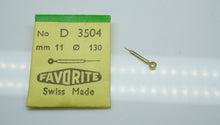 Favorite Swiss Watch Hands - NOS - Ref 3504 ( 11x1.30 )- Syringe Lume Fil-Welwyn Watch Parts