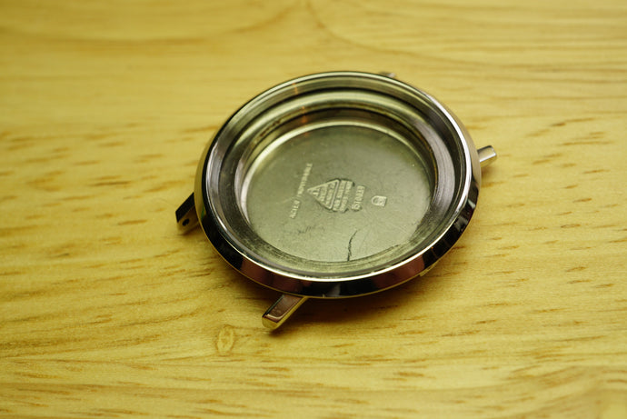 Omega 1972 Stainless Steel DeVille Case - Sapphire Glass-Welwyn Watch Parts