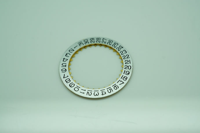 Omega Calibre 751 - Date Wheel 1580A - Black on Silver - Genuine-Welwyn Watch Parts