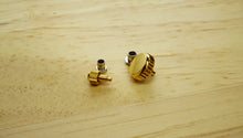 Screw Down Crowns - Gold Plated Crown + Tube - Various Sizes-Welwyn Watch Parts