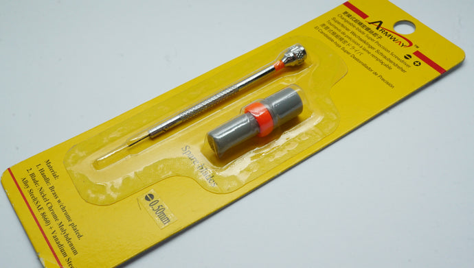 Watchmakers Screwdriver - Swiss Style - 0.50mm + Spare Blade-Welwyn Watch Parts