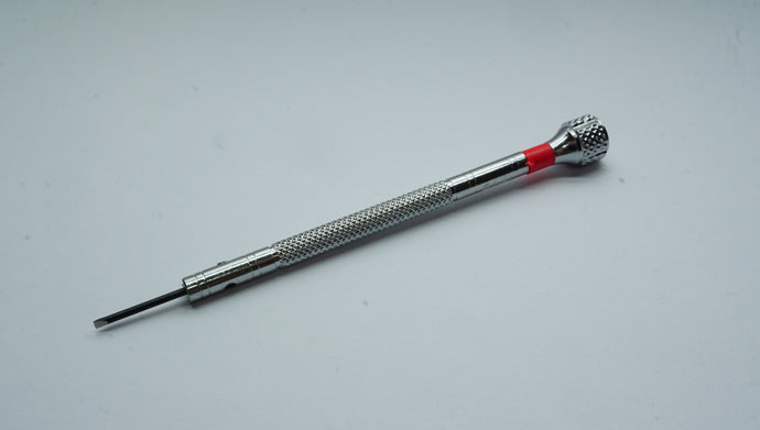 Watchmakers Swiss Style Screwdriver - Red - 1.20mm-Welwyn Watch Parts