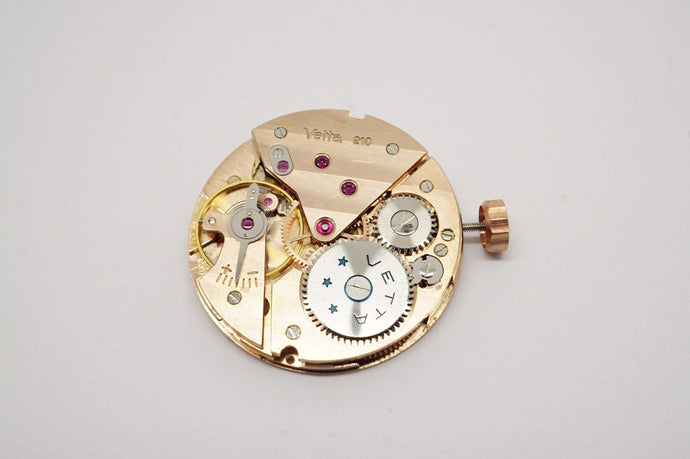 Vetta Cal 210 - ETA 1120 Movement - Rose Plated - Running-Welwyn Watch Parts