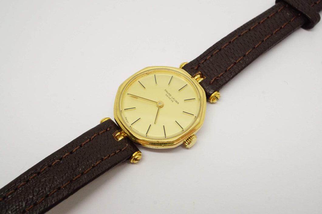 Favre Leuba Ladies Gold Plated Watch - Swiss ETA - Spares/Repairs-Welwyn Watch Parts
