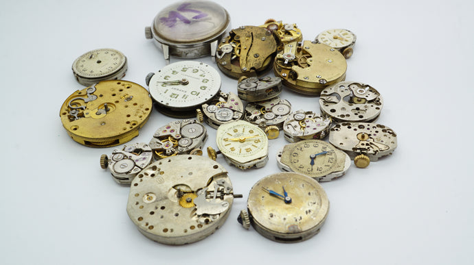 Medium Mixed Lot - Swiss Movements - Ref 002-Welwyn Watch Parts