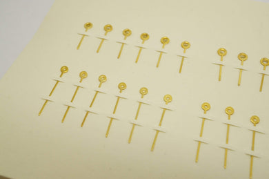 Vintage Gilt Baton Hands for Wristwatch - NOS-Welwyn Watch Parts