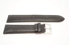 Hirsh Merino Artisan L Black ISO Leather Strap - 20mm - NOS-Welwyn Watch Parts