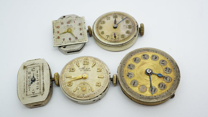 Small Mixed Lot - Swiss Movements - Ref 001-Welwyn Watch Parts