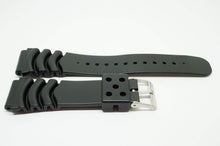 Seiko Diver Style Rubber Strap - 22mm - Steel Buckle-Welwyn Watch Parts