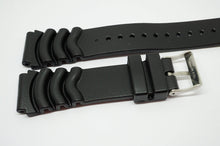 Seiko Diver Style Rubber Strap - 22mm - Steel Buckle-Welwyn Watch Parts