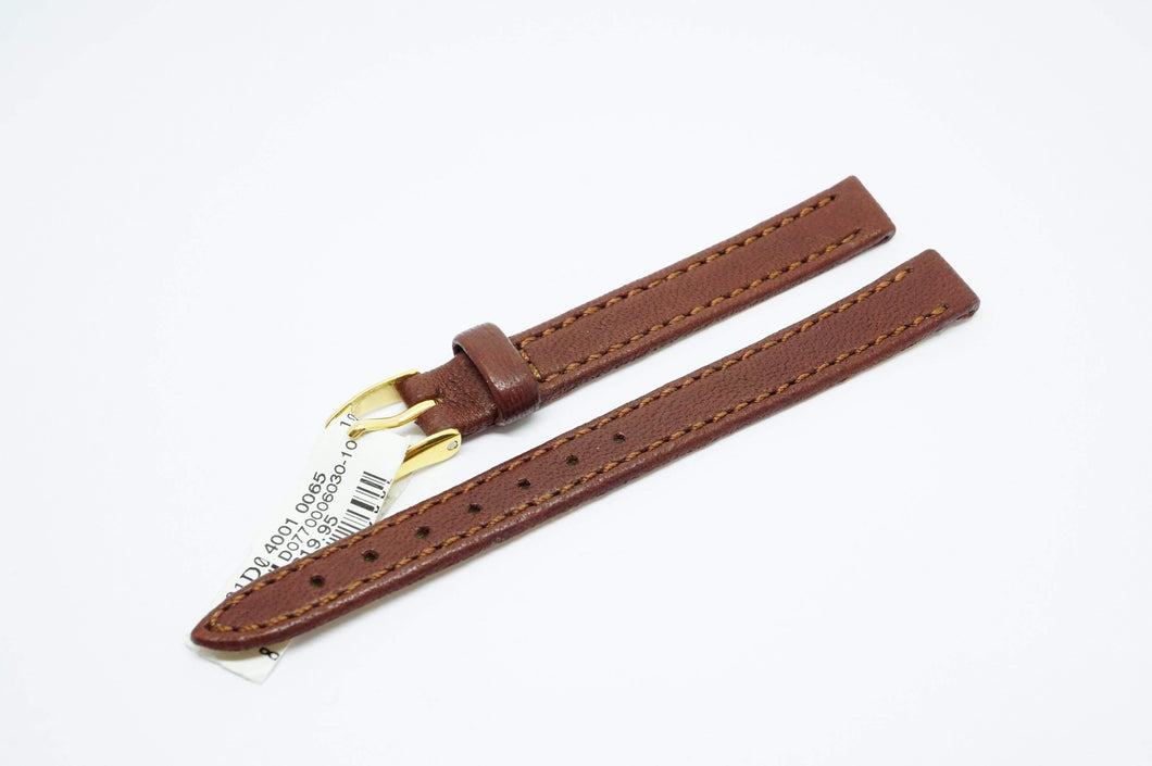 Morellato Italian Leather Strap - Brown Calf - 10mm-Welwyn Watch Parts